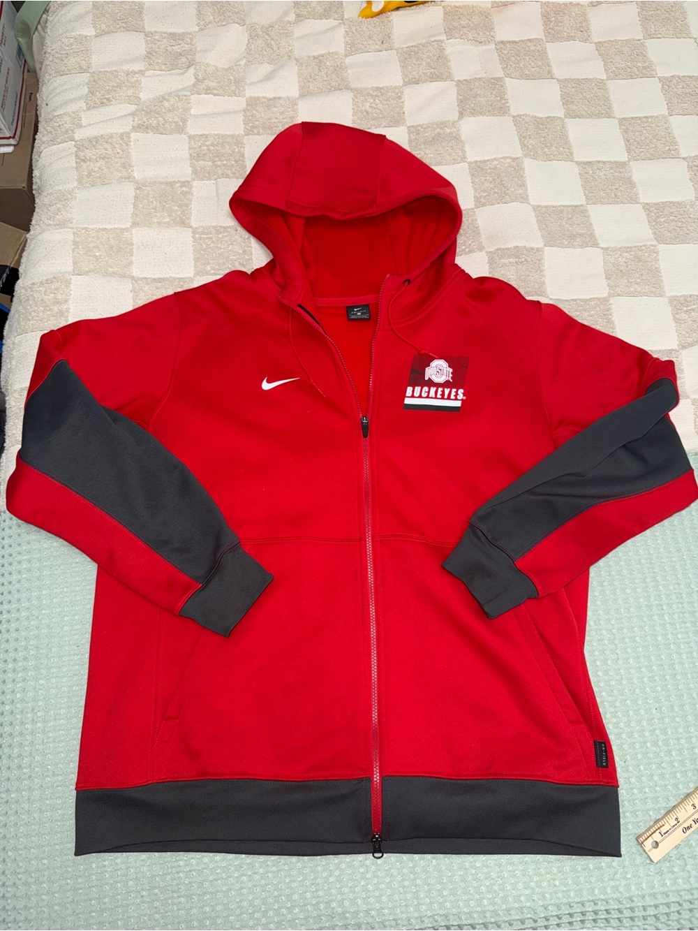 NWOT Ohio State Nike Sideline Full-Zip Performance Hoodie - Scarlet size XL